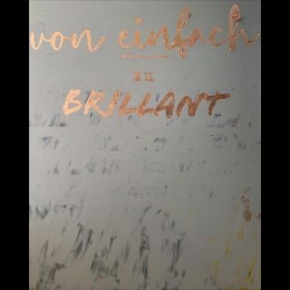 Brillant / 2025 / Acryl and imitation copper leaf on canvas / 160 x 200 cm