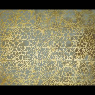 Orient / 2024 / Acryl and imitation gold leaf on canvas / 200 x 160 cm